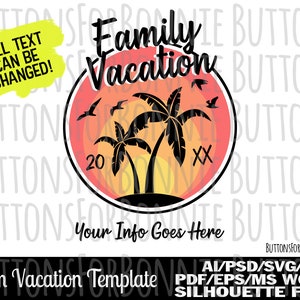 Family Vacation Vacation Svg And Cut Files For Crafters Etsy