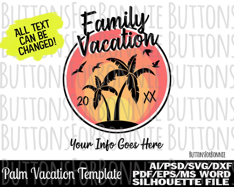 Download Clip Art Art Collectibles Ocean Svg Vacation Svg Beach Svg Family Reunion Svg Template Cut File Family Family Vacation Svg Vacation Shirt Svg Palm Tree Svg