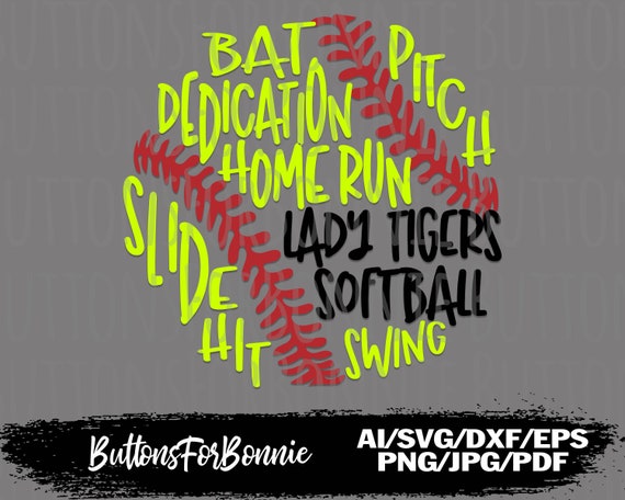 Download Digital Downloads Cutting Files Sport Teams Svg Files For Cricut Tigers Svg Baseball Svg Iron On Transfer Softball Svg Svg Designs Image Transfers Clothing Wearables
