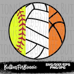 Voleibol svg, softbol svg, baloncesto svg, archivo cortado, deportes svg, diseño de camisa, Voleibol mamá svg, cricut, hierro encendido, silueta