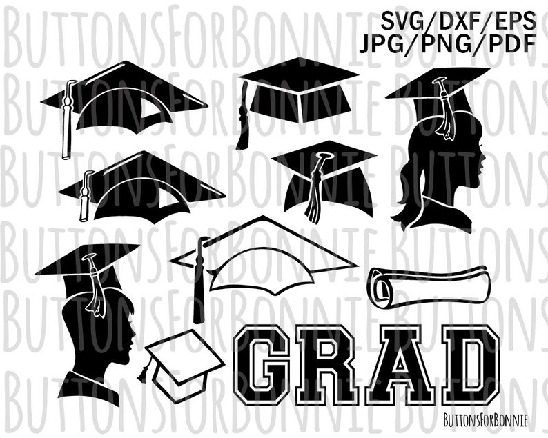 Download Clip Art Art Collectibles Cutting File Cricut Graduate Svg Grad Cap Graduation Clipart Grad Silhouette Cap Silhouette Scroll Svg Cap And Gown Tassel Svg