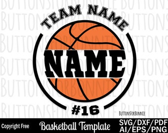 basketball svg, template, basketball mom svg, basketball shirt svg, cut file, iron on, cricut, name, basketball decal, basketball player svg