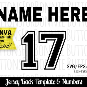 Jersey number svg, jersey back svg, jersey template svg, numbers svg, volleyball svg, cutting file, softball svg, baseball svg, football svg