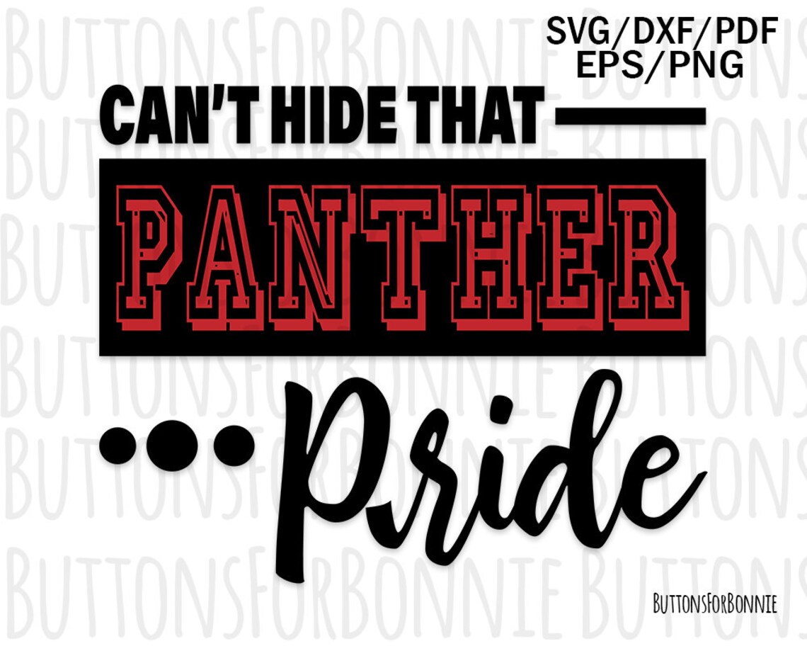 Panther pride svg Panther svg panther pride shirt cut file Etsy
