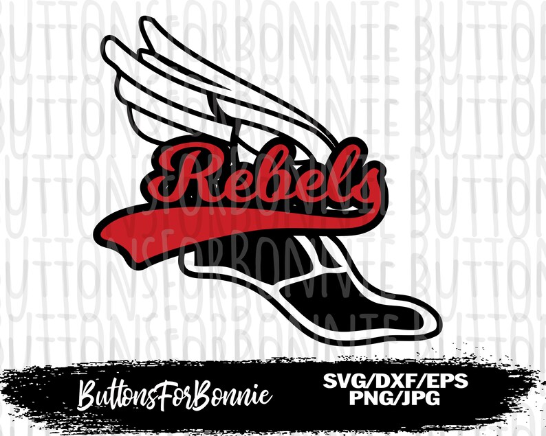 Rebels svg track and field svg cut file sports svg track Etsy