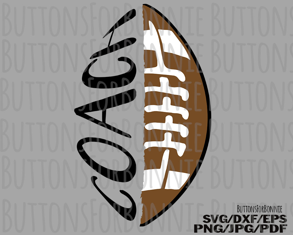 Football coach svg cut file svg file