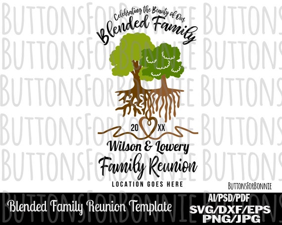 Download Blended Family Family Reunion Svg Family Tree Family Roots Etsy