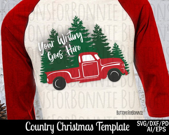 Download Christmas Template Antique Truck Svg Holiday Svg Cut File Etsy