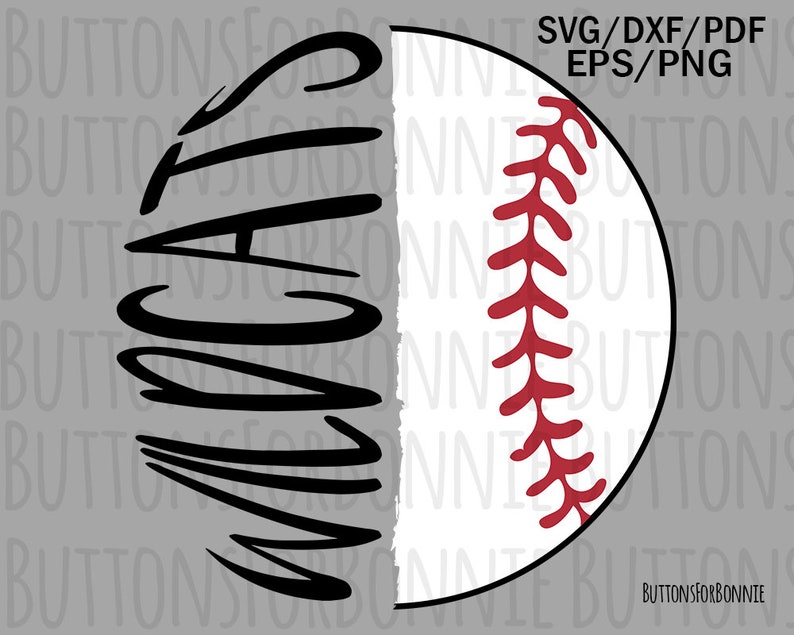 Wildcats baseball svg baseball mom svg cut file shirt | Etsy