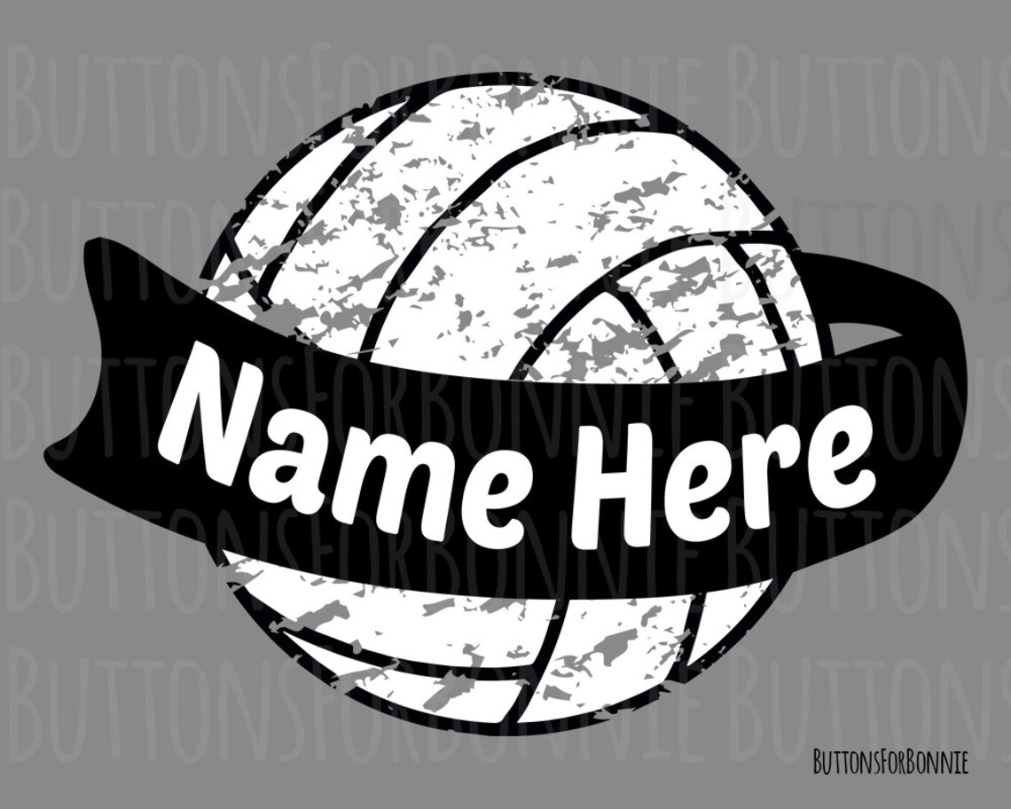 Volleyball Svg Monogram Svg Vector Swoosh Cutting File - Etsy