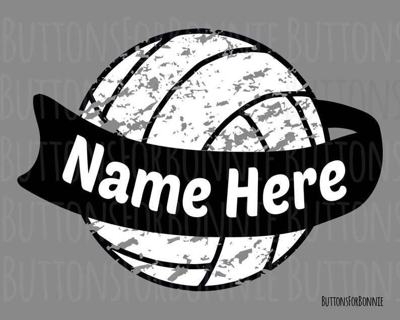 Download Volleyball svg monogram svg vector swoosh cutting file | Etsy