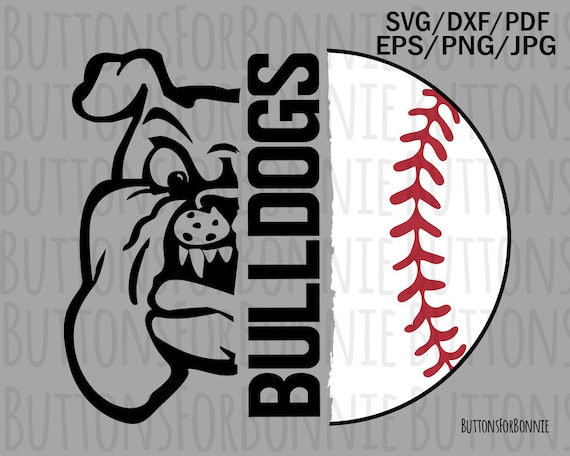 Download Bulldogs Baseball Svg Bulldog Svg Baseball Svg Cut File Etsy
