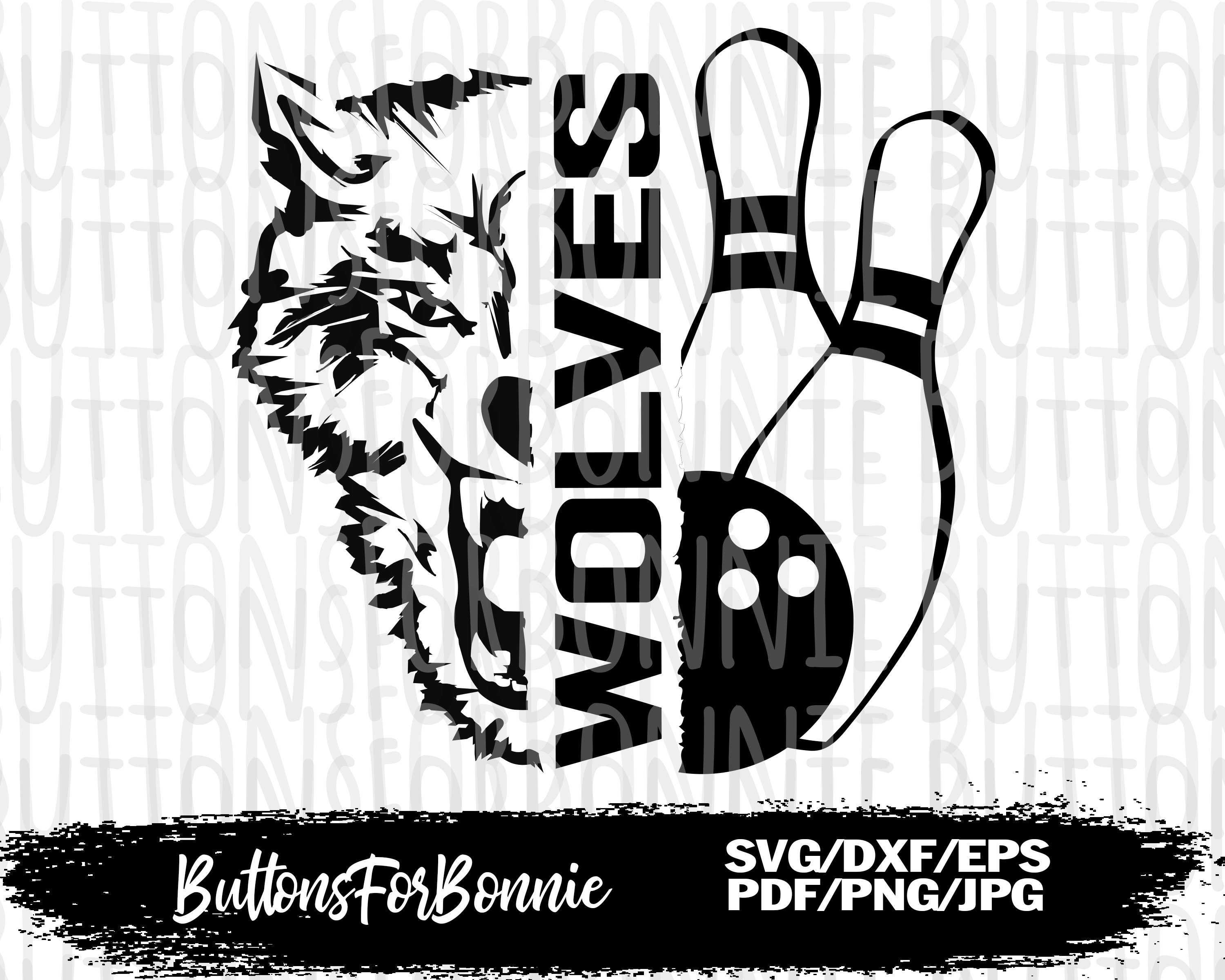 Bowling svg Wolves bowling bowling mom svg bowling shirt Etsy