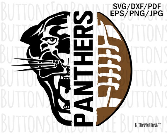 Panthers football svg Panthers svg football svg cut file | Etsy