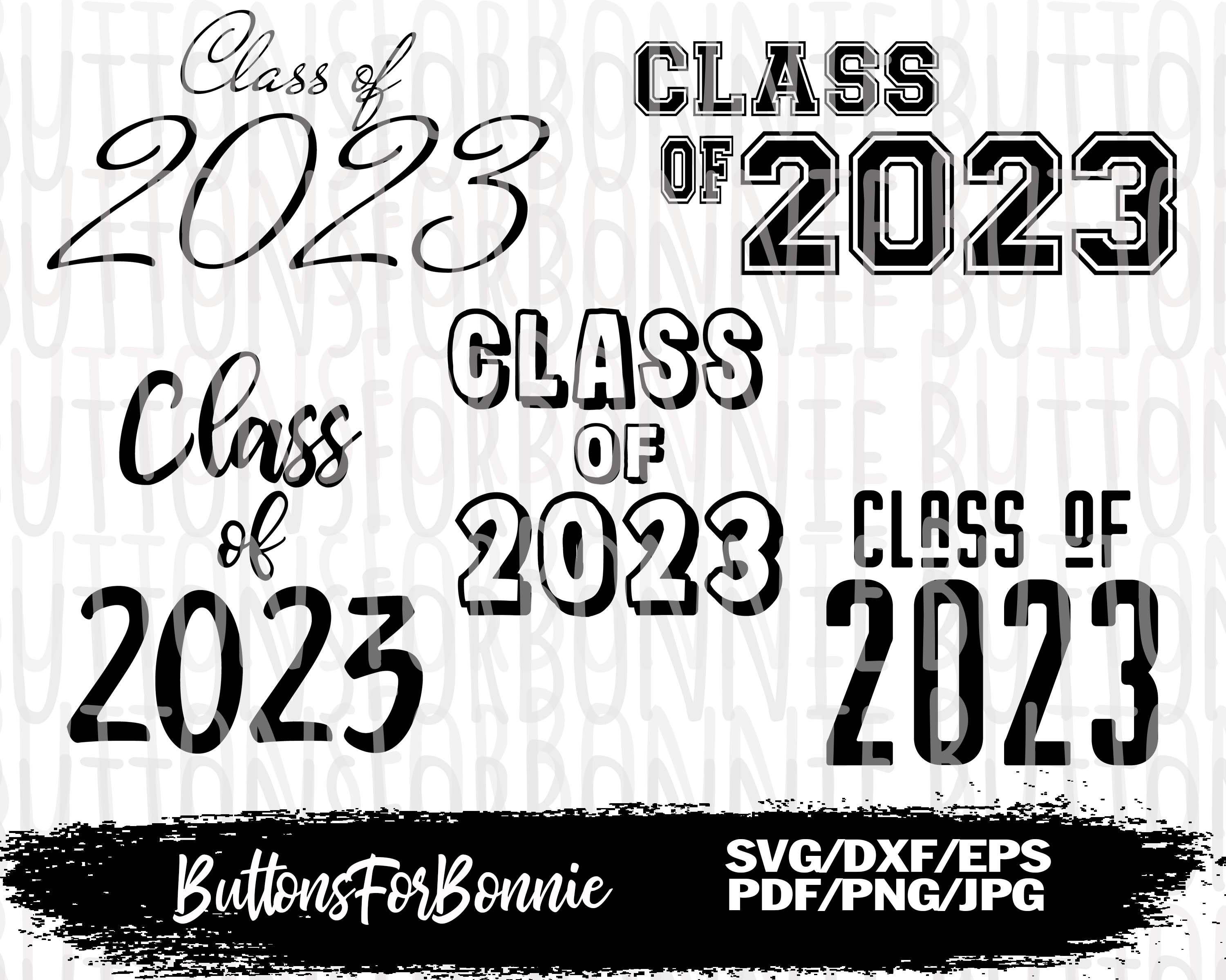 Class of 2023 svg Senior 2023 svg senior portrait overlay Etsy