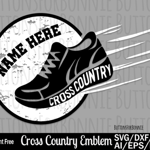 Cross Country svg, running svg, track and field svg, shoe, template, emblem, logo, school, cutting file, iron on, cross country mom, cricut