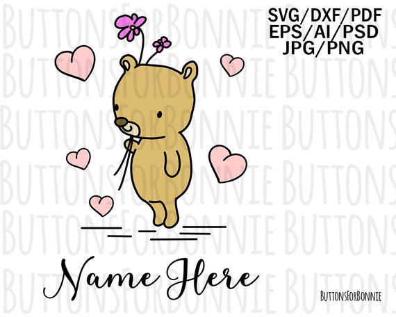 Download Baby Bear Svg Nursery Svg Baby Svg Heart Svg Baby Shower Etsy PSD Mockup Templates