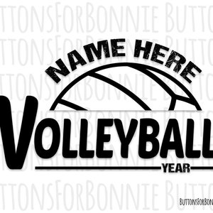 Volleyball Svg Volleyball Vector Volleyball Emblem - Etsy
