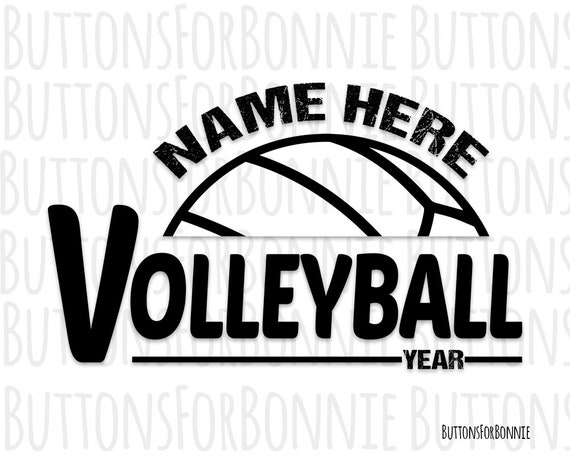 Volleyball Svg Volleyball Vector Volleyball Emblem Etsy