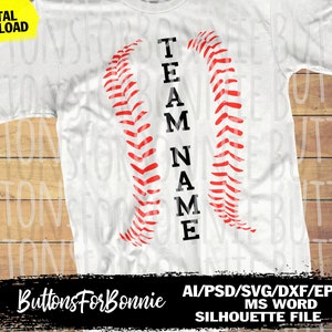 baseball svg, template, softball svg, all star svg, baseball team svg, back of shirt svg, team members svg, cut file, stitching, seams