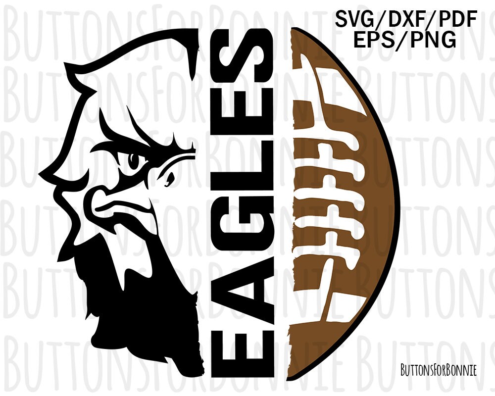 Eagles football svg eagles svg football svg cut file Etsy