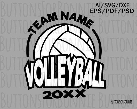 Volleyball Team Svg Volleyball Svg Template Cutting File - Etsy