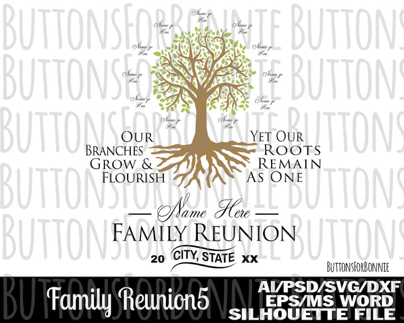 Free Free 137 Family Reunion Cricut Family Tree Svg SVG PNG EPS DXF File