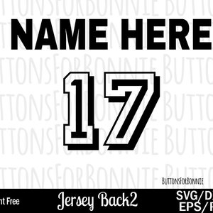 Jersey number svg, jersey back svg, jersey template svg, numbers svg, volleyball svg, cutting file, softball svg, baseball svg, football svg