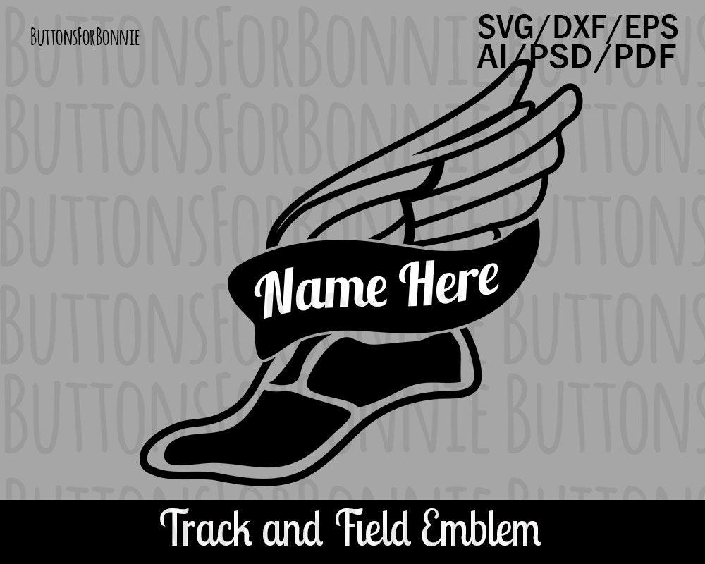 Track and field svg running svg swoosh svg sprint svg | Etsy