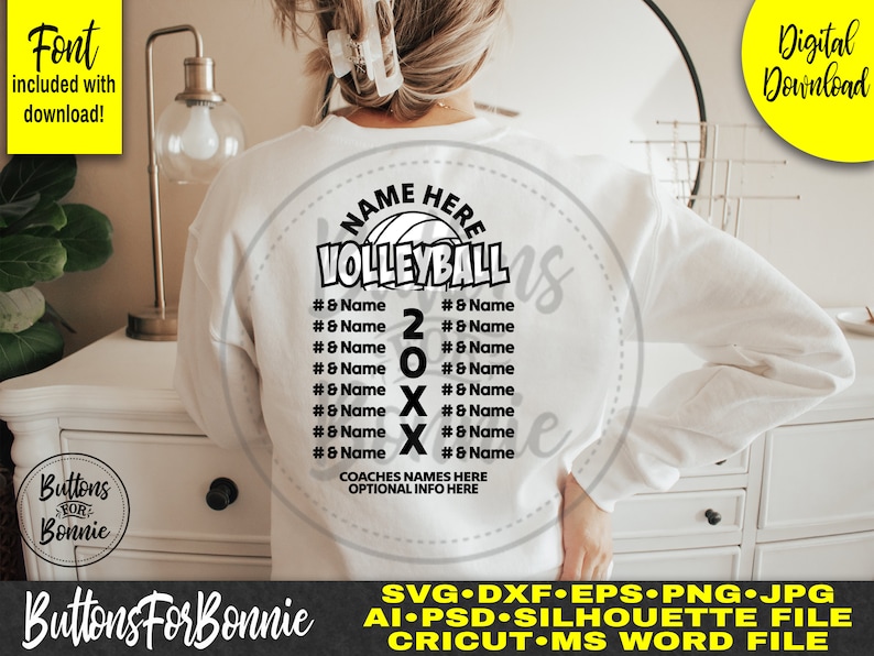 Sport Roster Svg Volleyball Roster, Volleyball Svg, Volleyball Mom, Volleyball Shirt ...