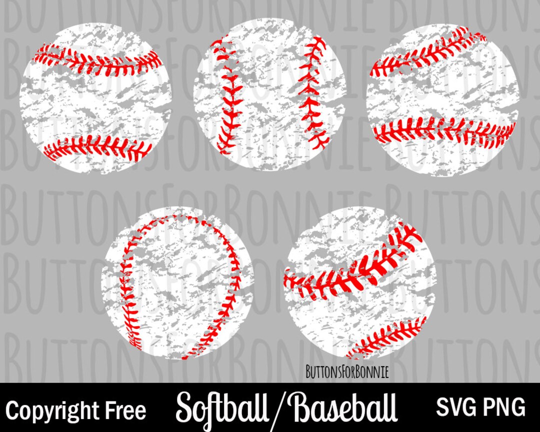Distressed Softball, Baseball, Softball SVG, Baseball SVG, Vector, Kid