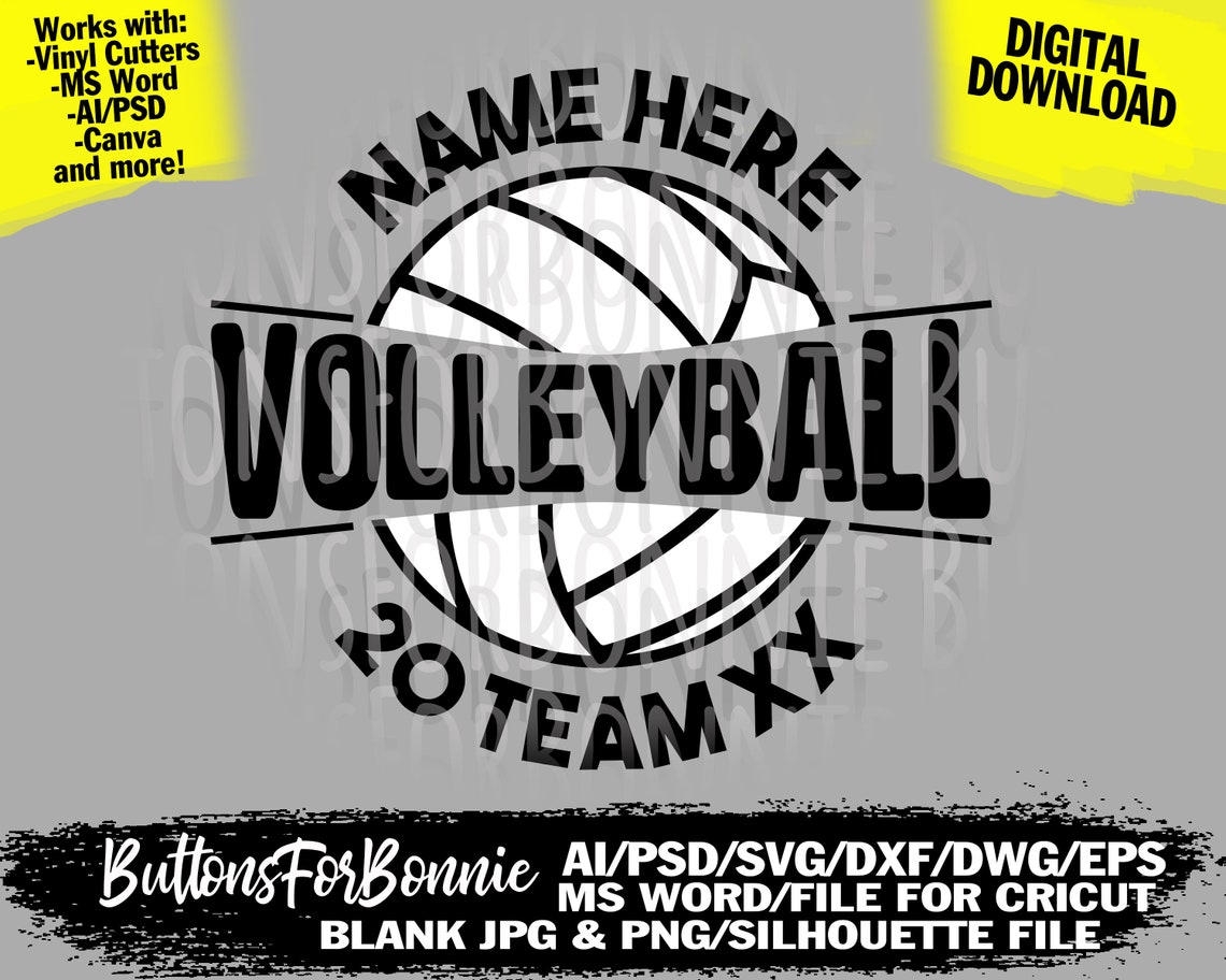 Volleyball Svg Volleyball Team Svg Volleyball Mom Template - Etsy