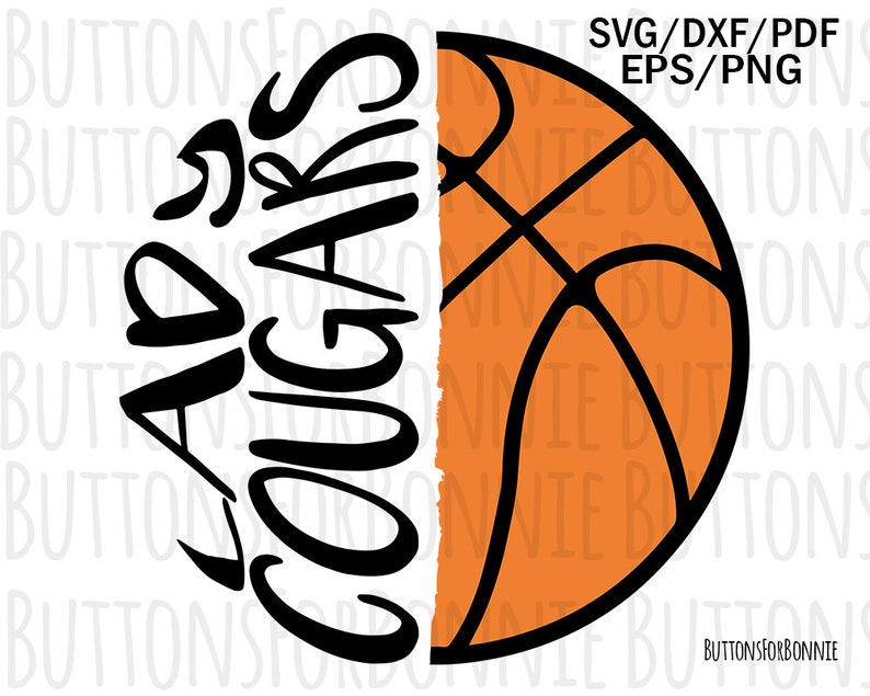 Download Lady cougars basketball svg basketball mom svg cut file | Etsy