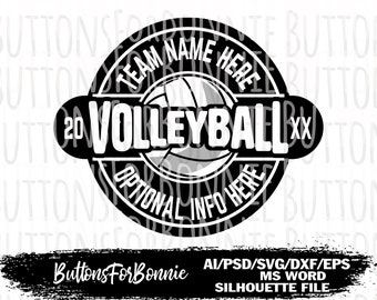 Volleyball Svg, Volleyball Team svg, vector, template, cutting file, shirt design, cricut, silhouette, volleyball player, volleyball mom