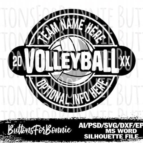 Volleyball Team Svg Personalized Template Volleyball Mom - Etsy