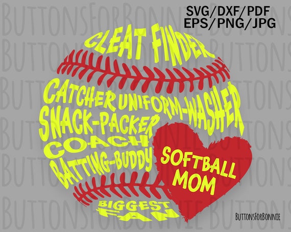 softball vector love softball svg softball design sports svg softball svg files Softball Mom SVG softball cut file softball mama svg