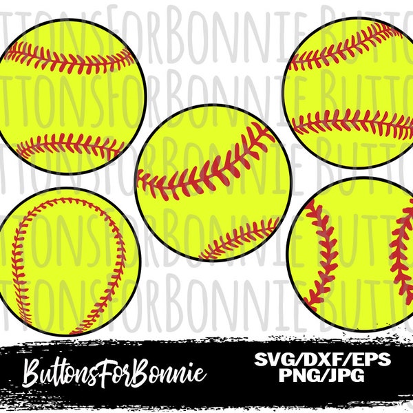 Softball SVG, softball vector, stitching, team, dxf, eps, design element, cut file, vinyl file, softball seams, Cricut, silhouette, PNG, JPG