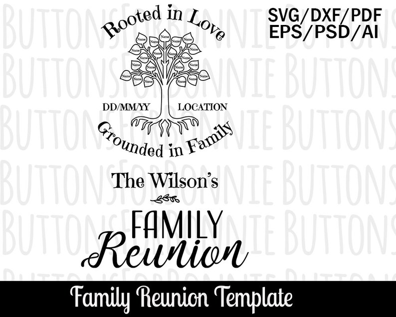 Download Family Reunion svg family tree svg tree svg roots svg | Etsy