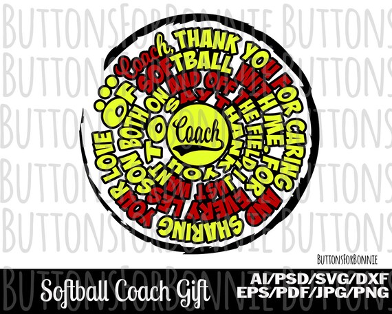 Download Clip Art Art Collectibles Softball Coach Png Jpg Coach Gift Thank You Coach Instant Download Tball Coach Baseball Coach Coach Gift Diy Stitching Printable