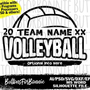 Volleyball Svg Volleyball Template Volleyball Team - Etsy