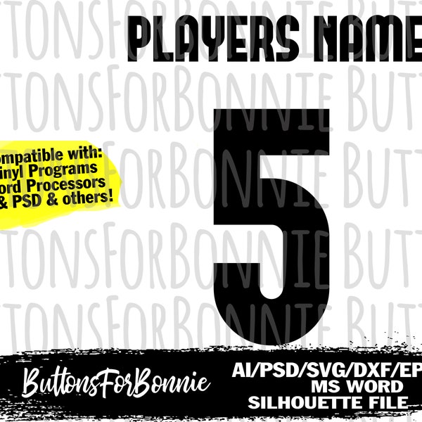 Volleyball Jersey Numbers Etsy