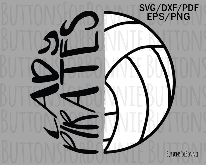 team shirt school spirit shirt design iron on volleyball mom svg cricut cut file lady pirates sport svg volleyball svg Pirates svg