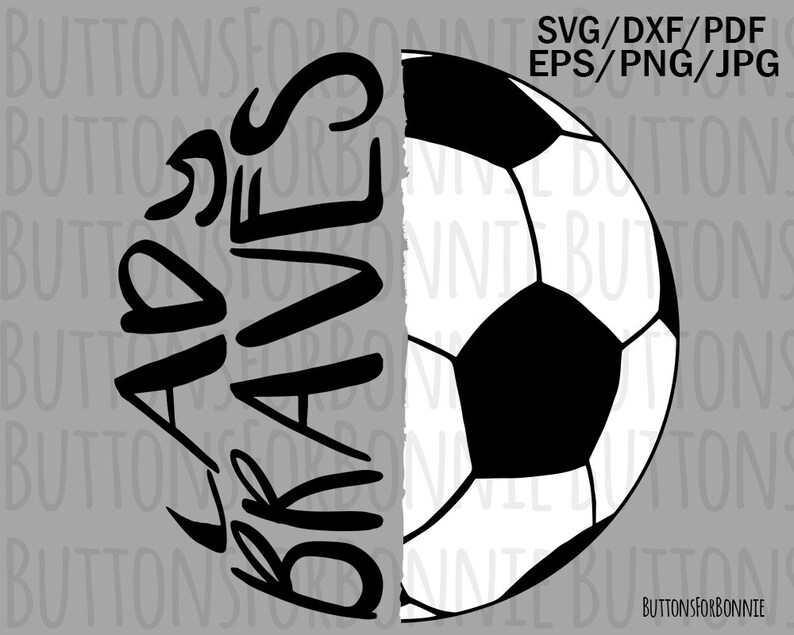 Download Lady Braves soccer soccer mom svg cut file soccer shirt | Etsy