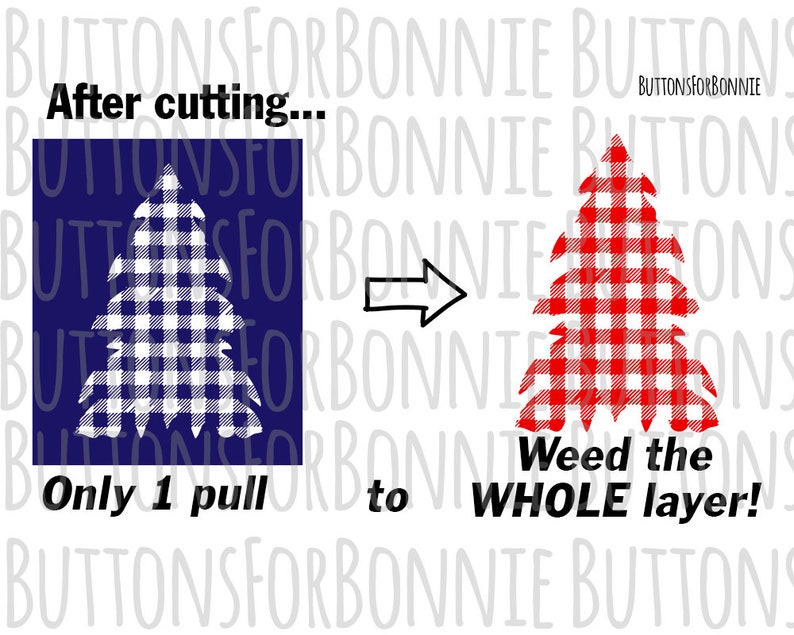 Download Easy to Weed Christmas tree svg buffalo plaid svg tree svg ...