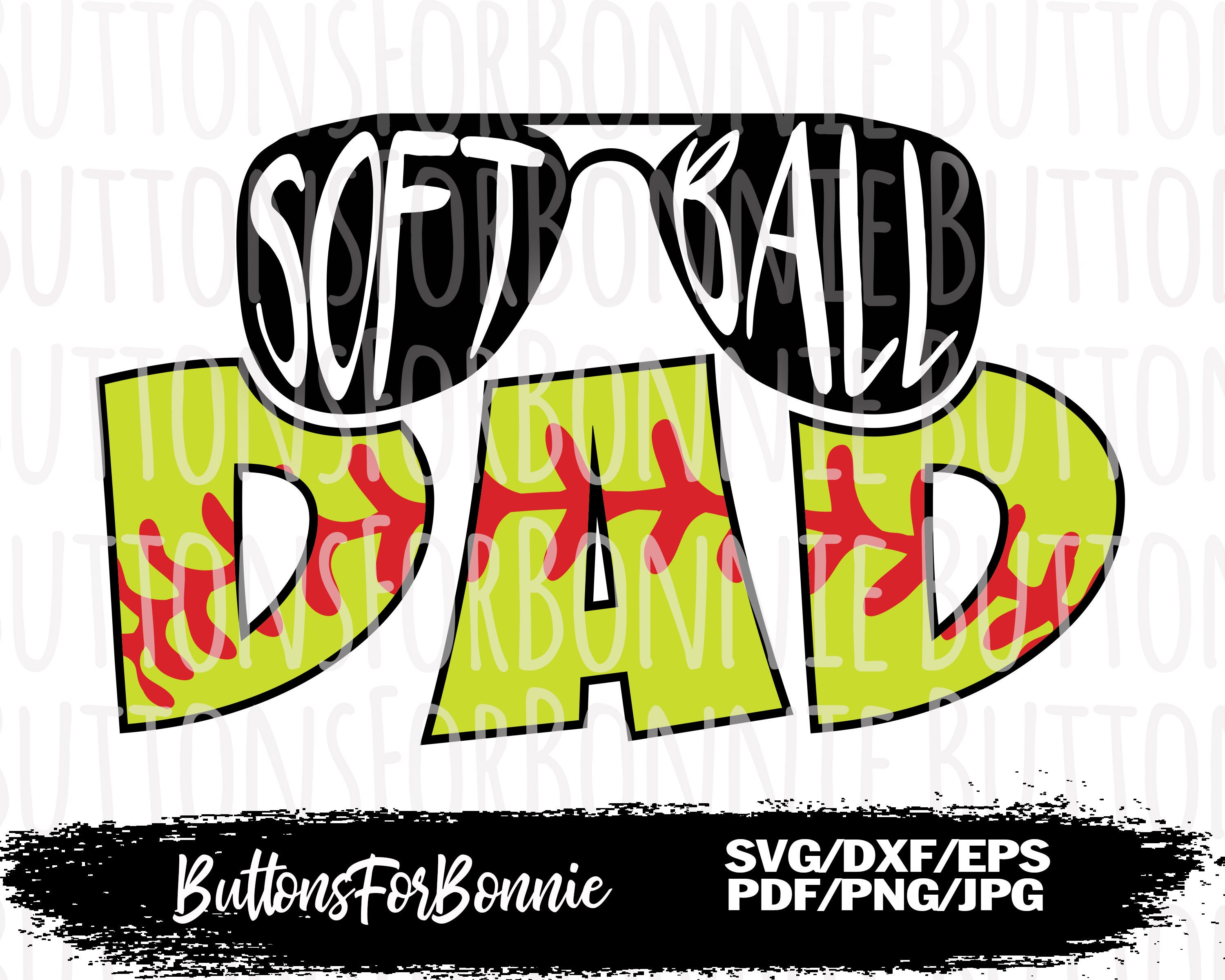 Softball Dad Svg Softball Shirt Design Cut File Cricut | Etsy