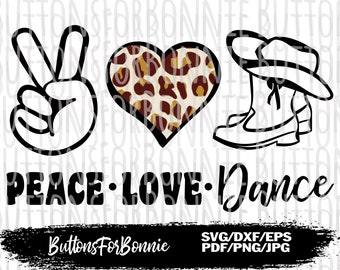 peace, love, dance, peace sign, dance svg, drill team svg, school spirit, digital cut file, cricut, silhouette, dance mom, drill team mom