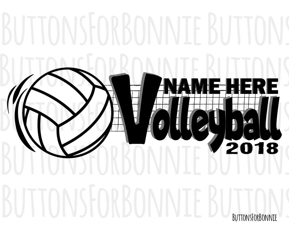 Download Volleyball Svg volleyball vector volleyball emblem | Etsy