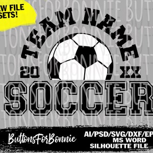 Soccer team svg, soccer svg, template, cutting file, soccer ball svg, name svg, customize, personalize, soccer shirt design, emblem, cricut