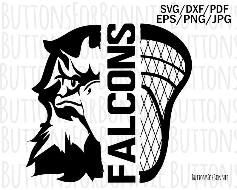 Falcons Lacrosse svg Falcons svg lacrosse svg cut file Etsy