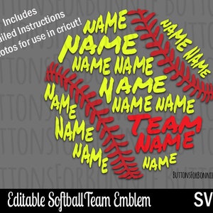 softball svg, template, cricut, all star svg, all star champion svg, back of shirt svg, team members svg, cut file, stitching, nähte